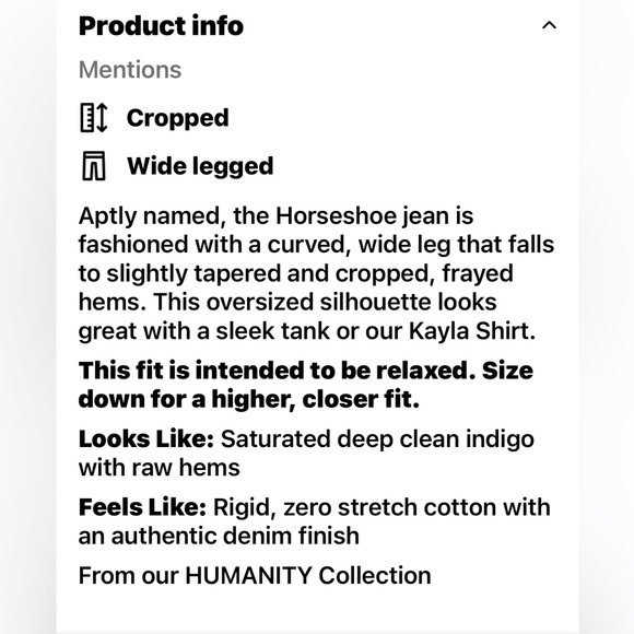 Citizens Of Humanity Dark Blue Wide-Leg Jeans - Picture 3 of 15